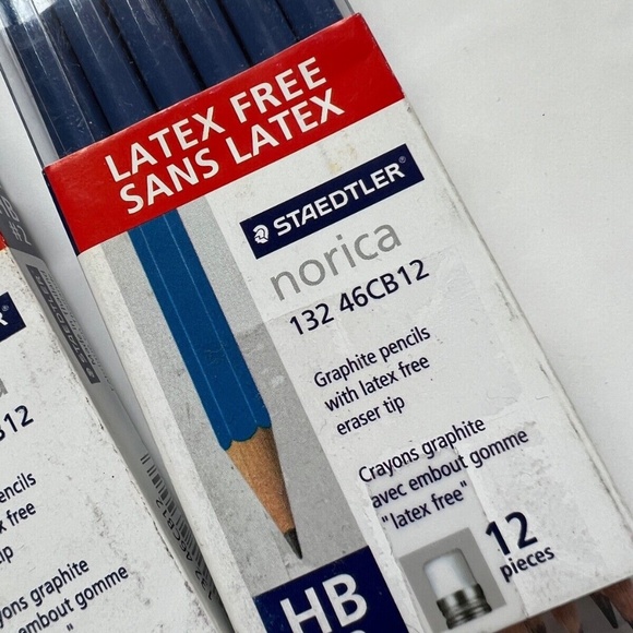 Staedtler Norica 132 46CB12 HB #2 Pre Sharpened Pencils 3 Sets of 12 Graphite - Picture 5 of 9